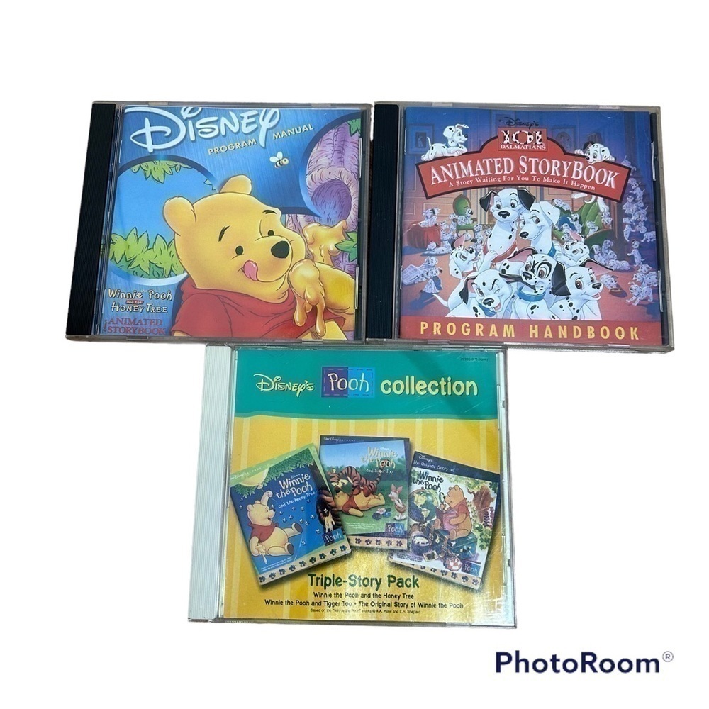 Disney Storybook Collection CD Bundle Lot Vintage Winnie Pooh 101 Dalmatians